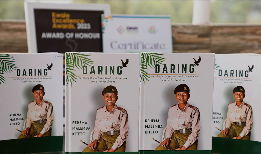 Copies of the book Daring